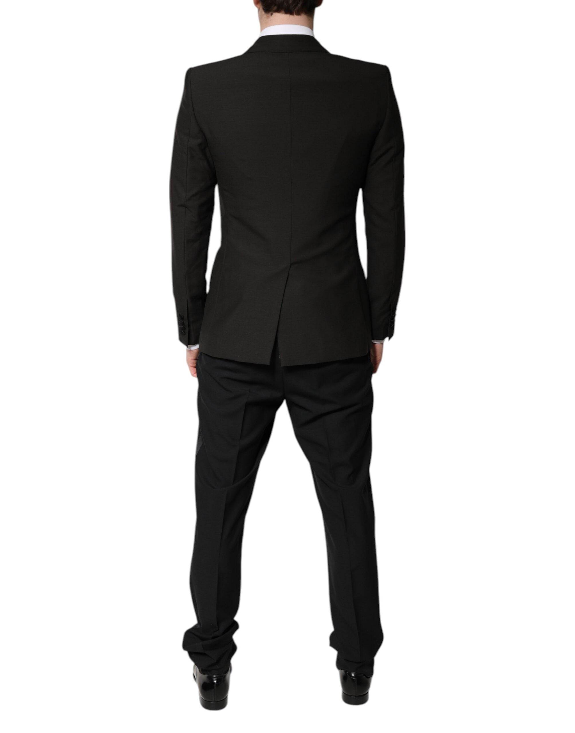 Dark Gray Single Breasted Formal 3 Piece Suit