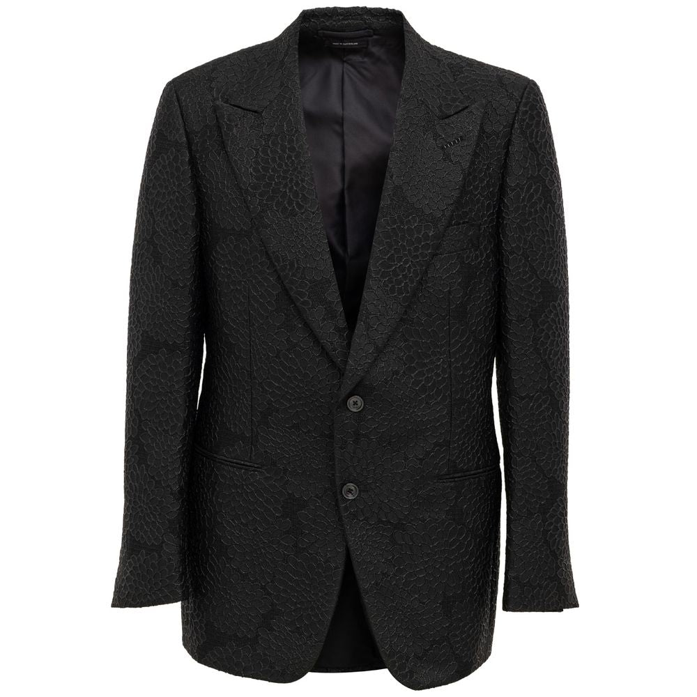 Black Silk Blazer