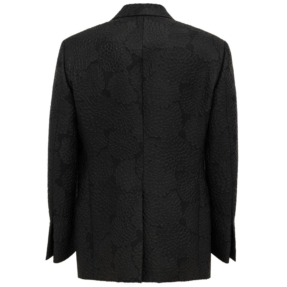 Black Silk Blazer
