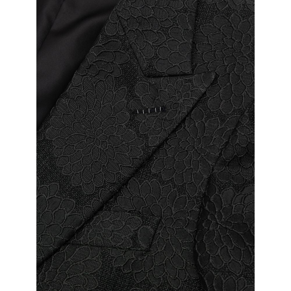 Black Silk Blazer