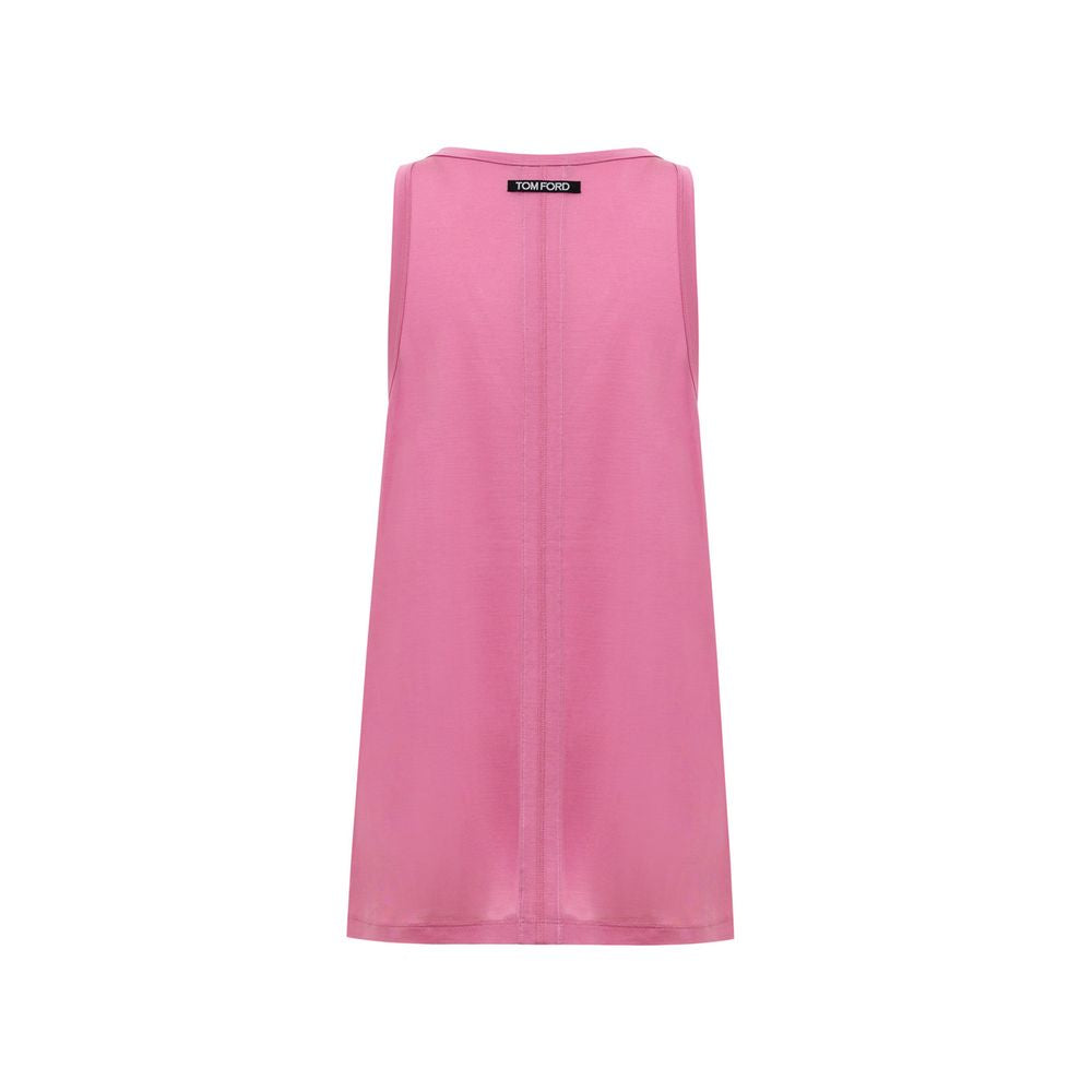 Pink Silk Tank Tops