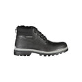 Black Polyurethane Women Ankle Boot