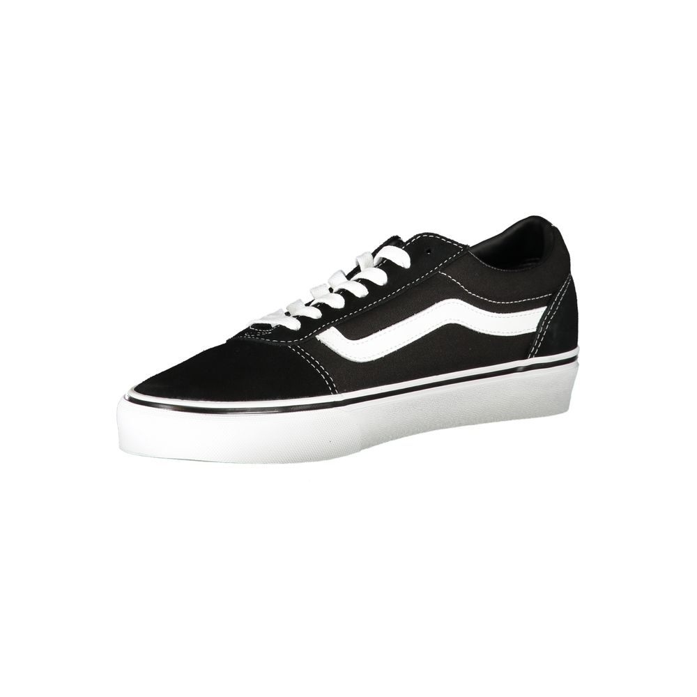 Black Polyurethane Men Sneaker