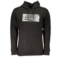 Black Cotton Men's Hooded Sweatshirt