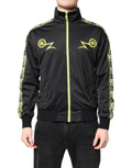 Dolce & Gabbana Black Logo Turtleneck Zip Bomber Jacket