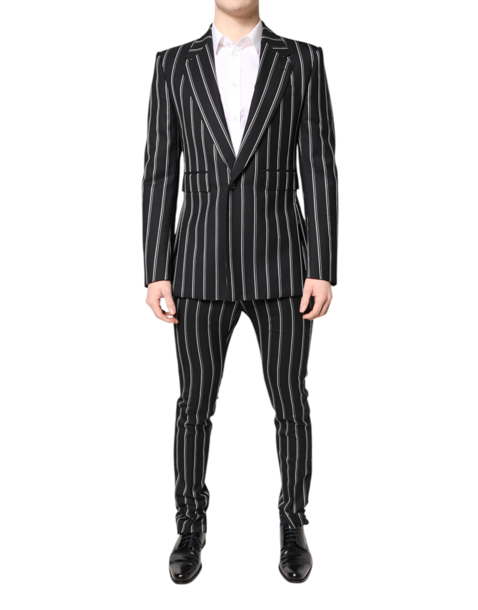 Dark Gray Striped SICILIA Formal 2 Piece Suit