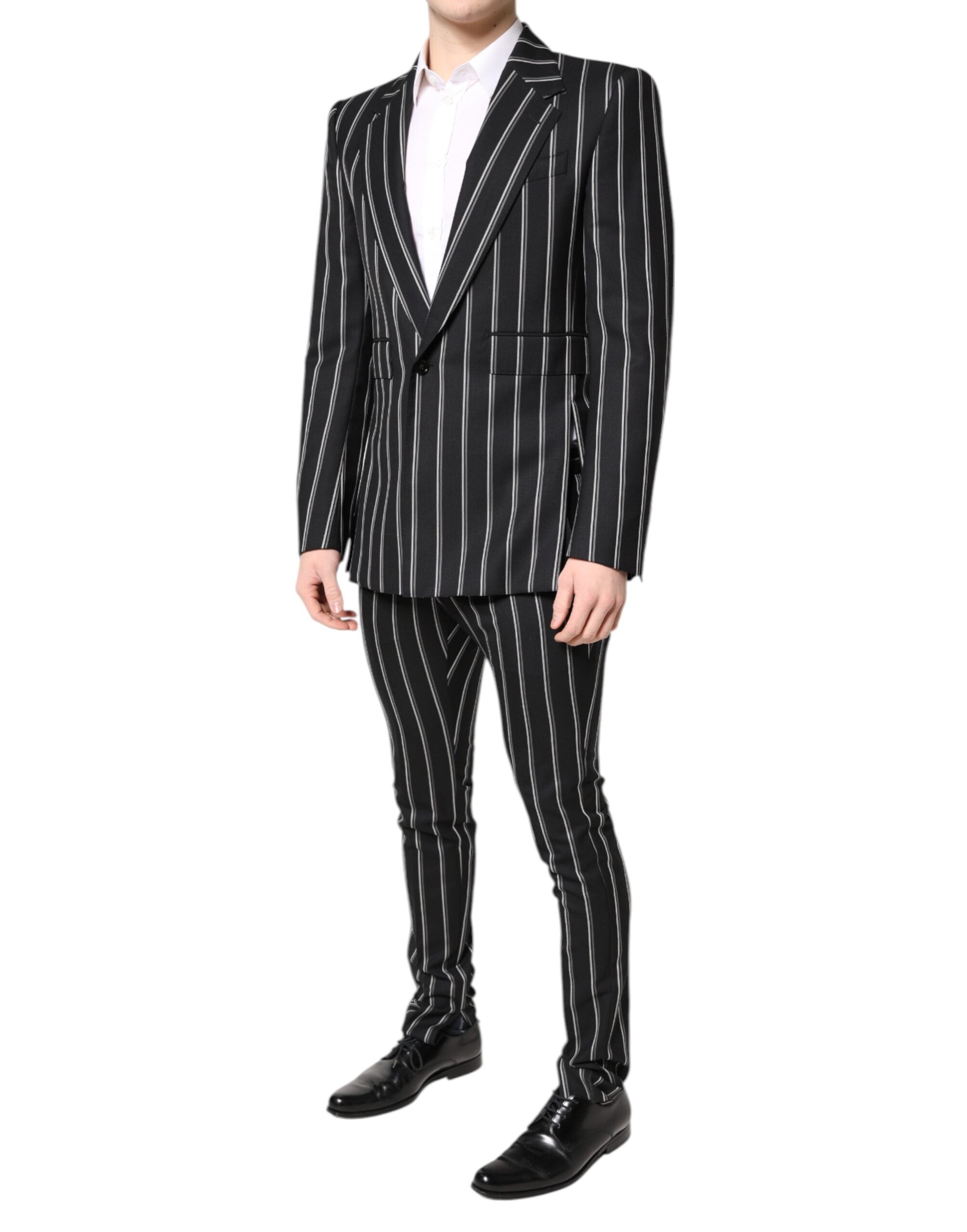 Dark Gray Striped SICILIA Formal 2 Piece Suit