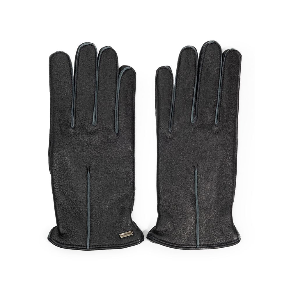 Gray Leather Gloves