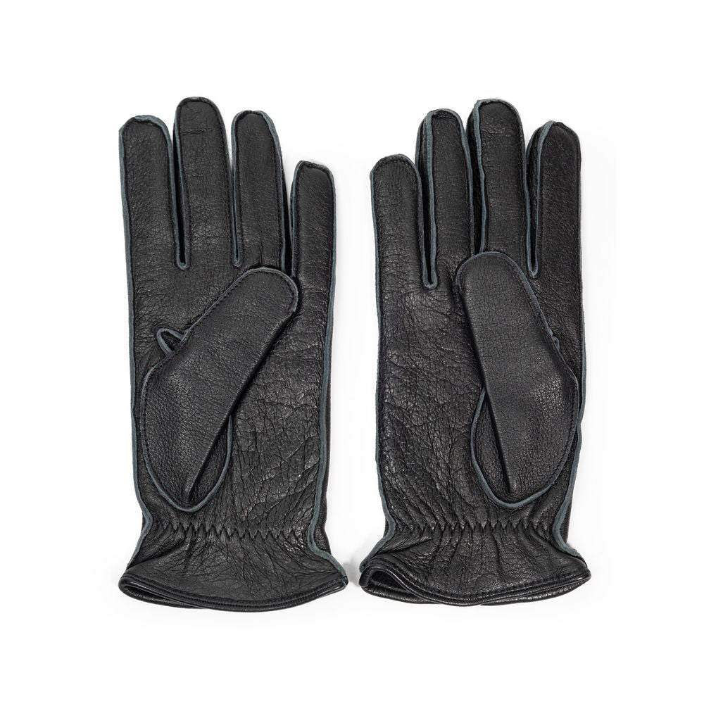 Gray Leather Gloves