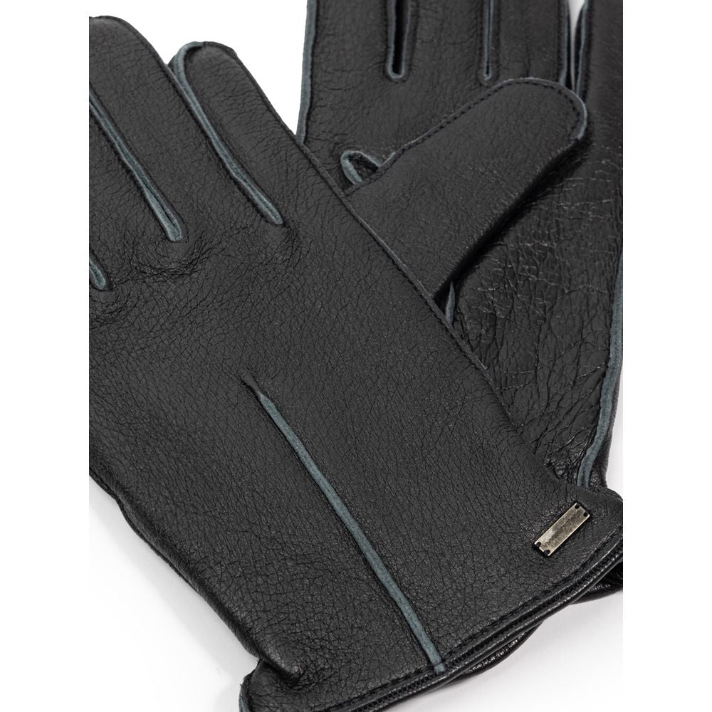 Gray Leather Gloves