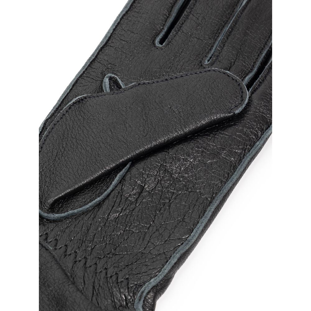 Gray Leather Gloves