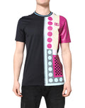 Multicolor Printed Logo Short Sleeve T-shirt