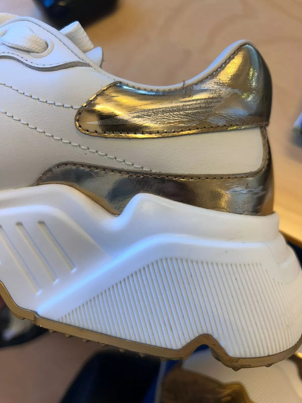 White Gold Daymaster Low Top Sneakers Shoes
