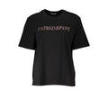 Black Cotton Women T-Shirt