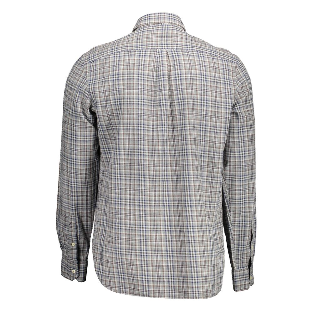 Gray Cotton Men's Shirt
