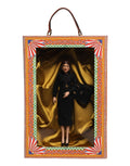 Dolce & Gabbana Black Dress Ceramic Porcelain Fashion Leather Sicily Dolls