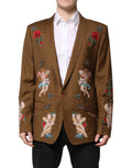 Brown MARTINI Single Breasted Coat Blazer