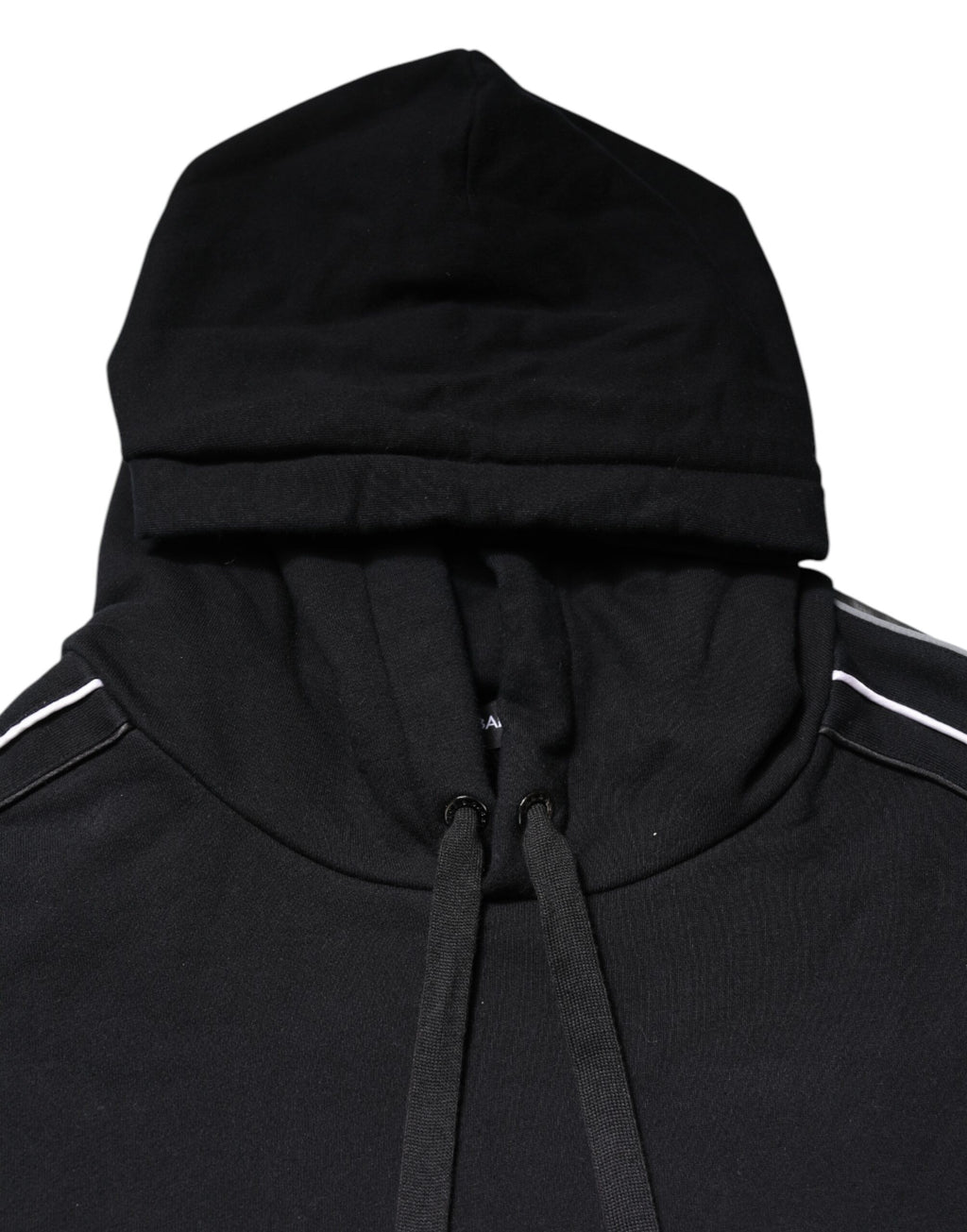Black Cotton Logo Hooded Sweatshirt Sweater