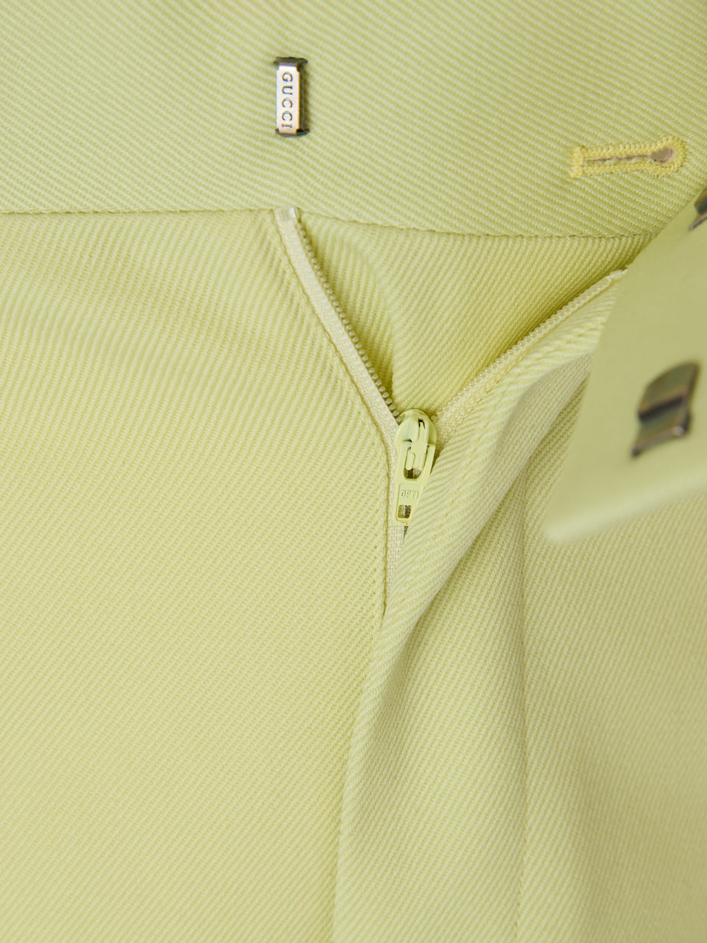 Lime Yellow Polyester Pants