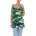 Green Cotton Women Top