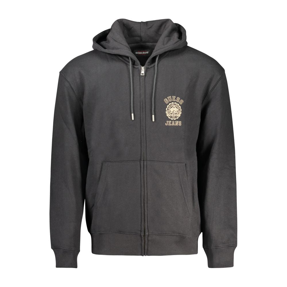 Black Cotton Men's Sweatshirt