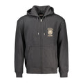 Black Cotton Men's Sweatshirt