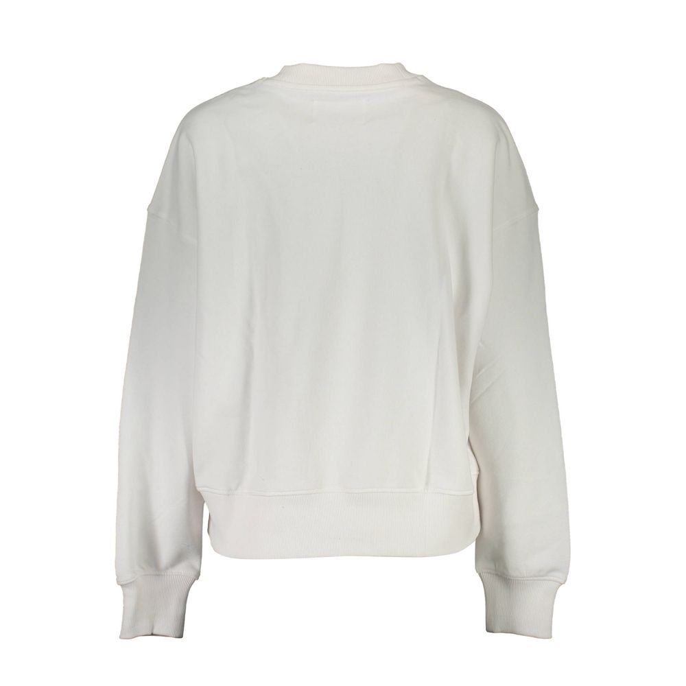 Bianco Cotton Women Sweatshirt