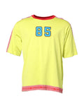 Green Cotton 85 Patch Crew Neck T-shirt