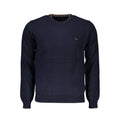 Blu Viscosa Uomo Maglia