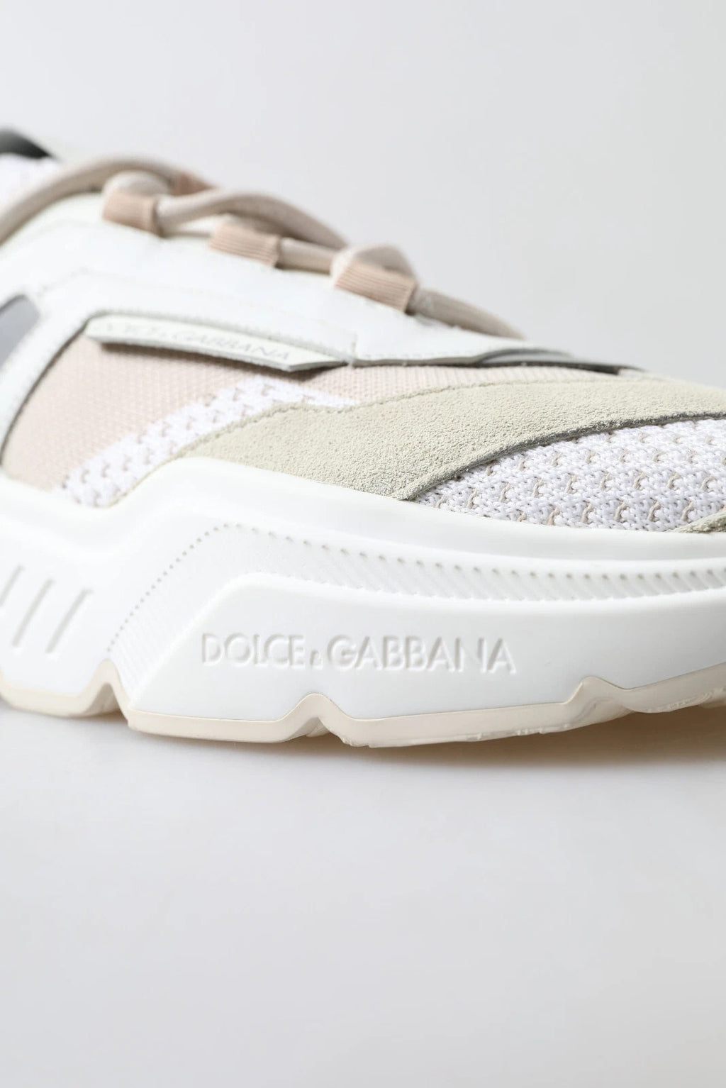 Sneakers White Beige Leather Sport DAYMASTER Shoes