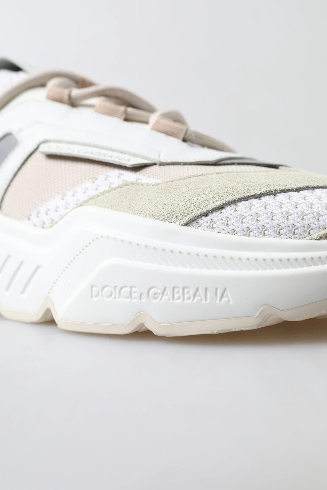 Sneakers White Beige Leather Sport DAYMASTER Shoes