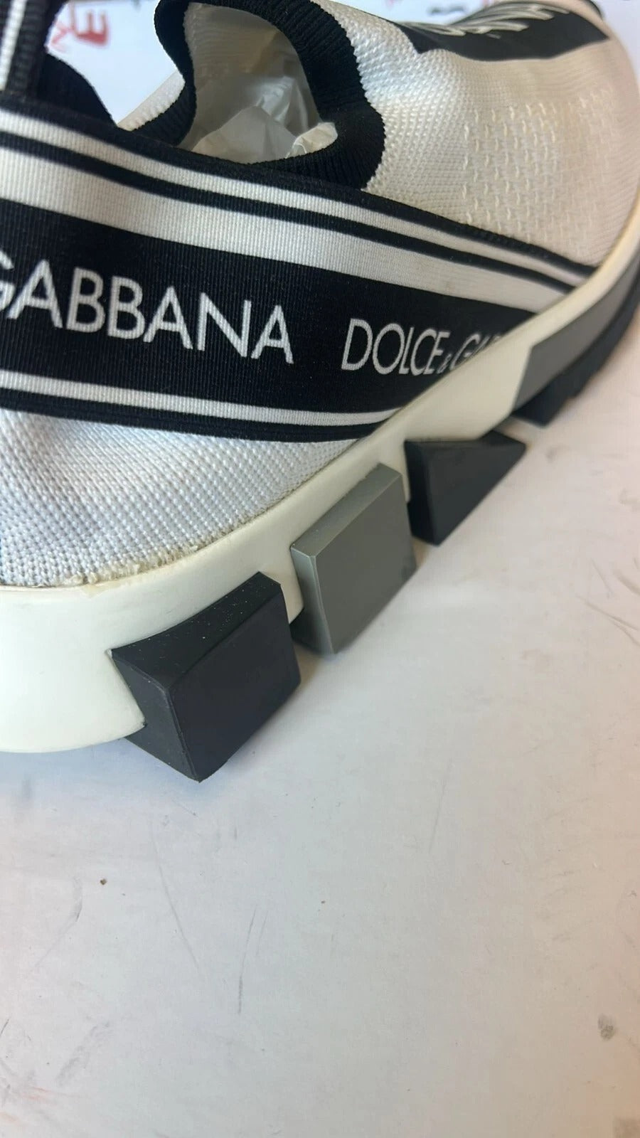White Black Slip On Sorrento Sneakers Shoes