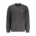 Black Cotton Mens Sweatshirt