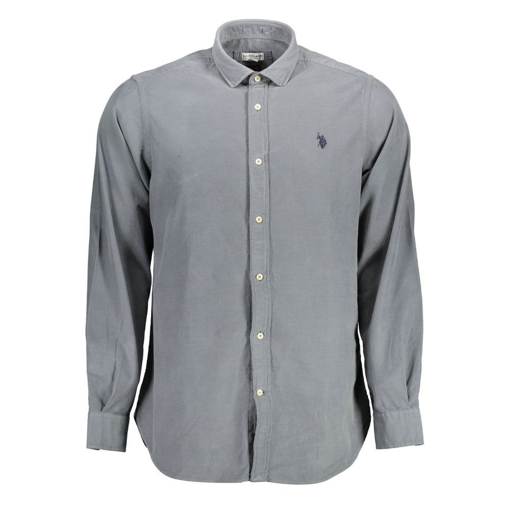 Blue Cotton Men's Shirt
