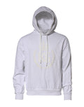 White Embossed Logo Hooded Sweatshirt Sweater