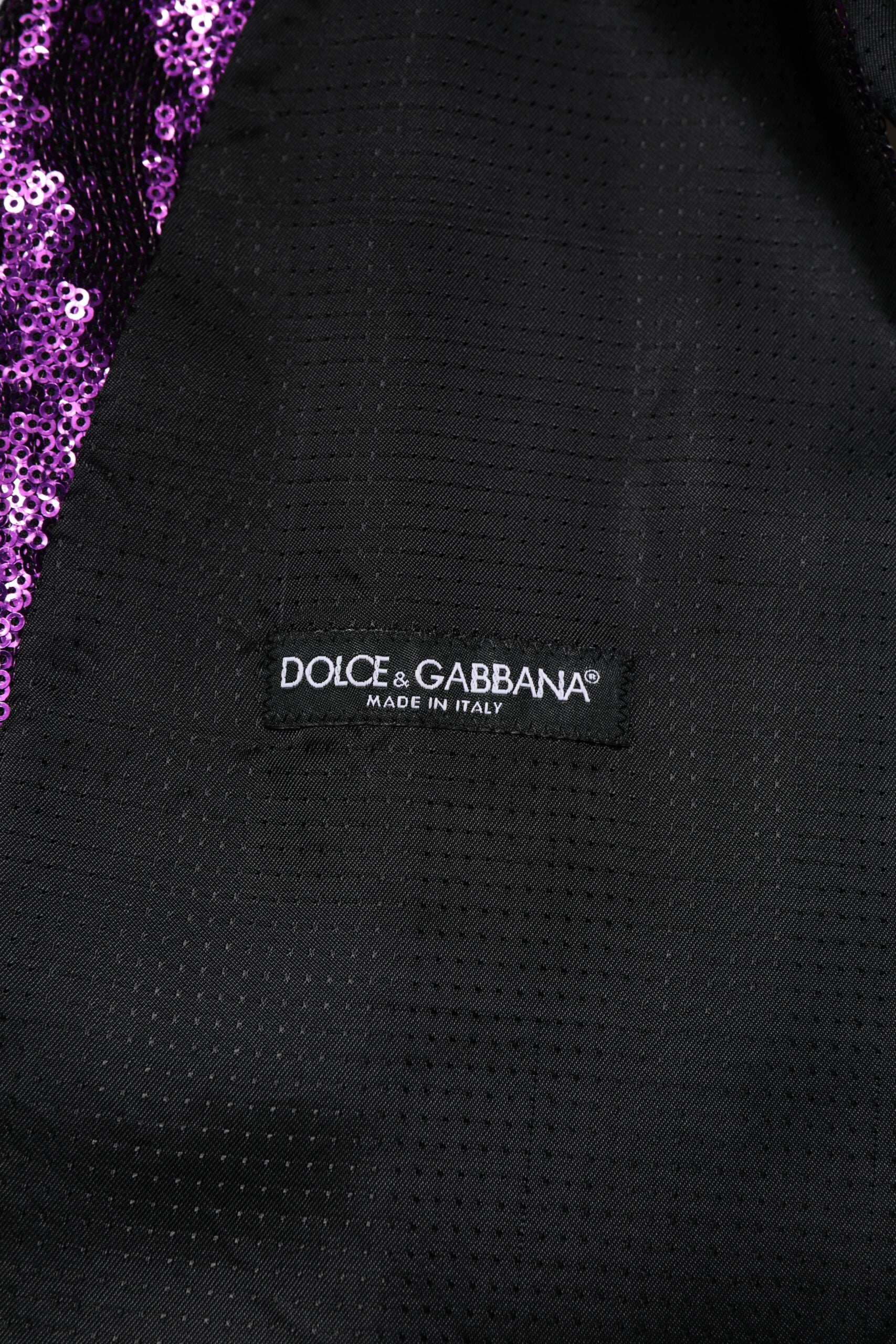 Purple Sequined Dress Formal Waistcoat Vest