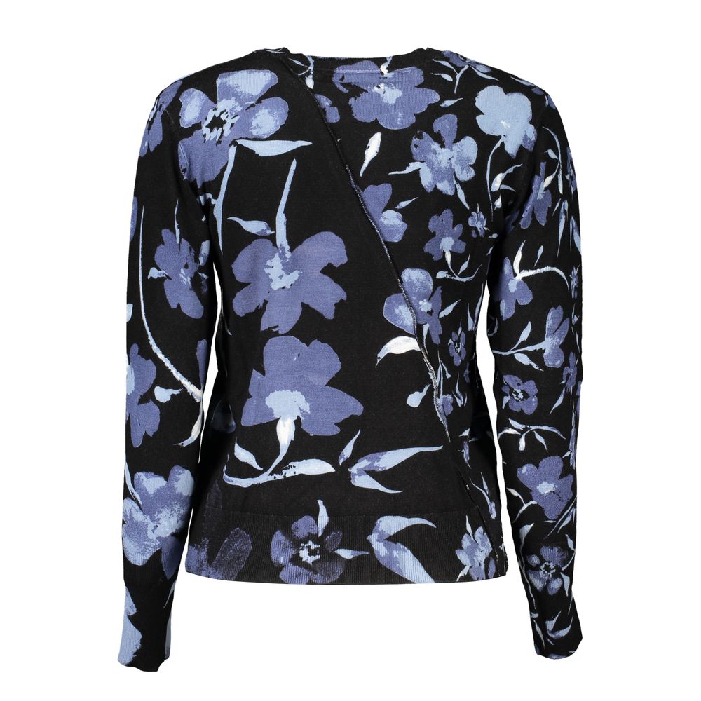 Black Viscose Woman Sweater