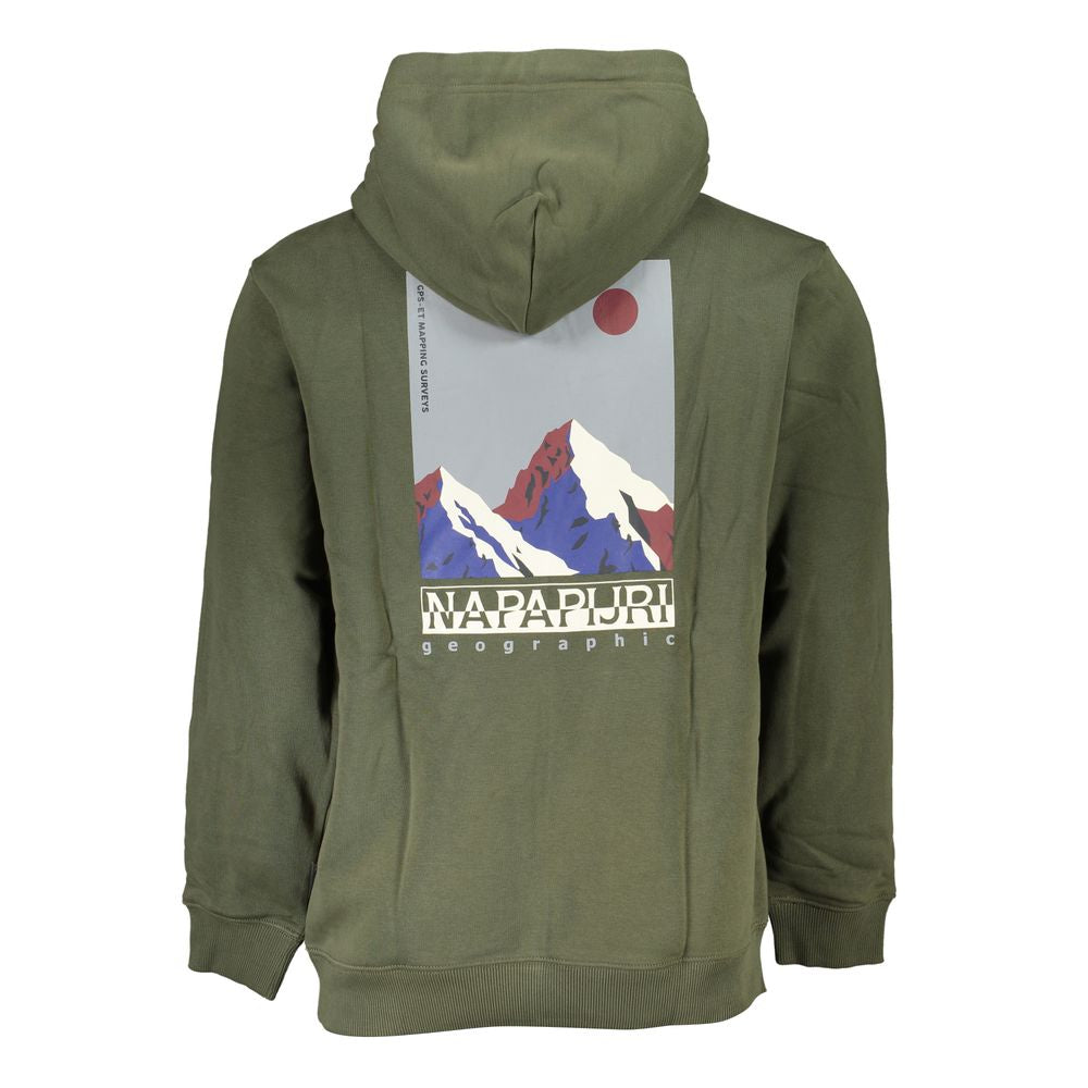 Verde Cotton Men Sweatshirt with Hood