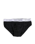 Black Cotton Stretch Regular Brief Underwear
