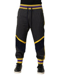 Multicolor Stripes Wool Jogger Pants