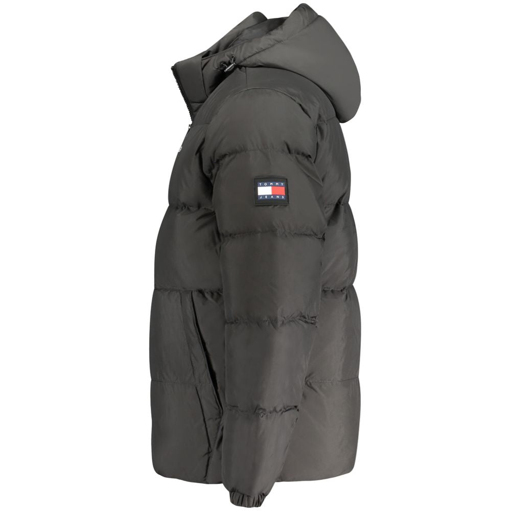 Black Polyester Men's Jacket