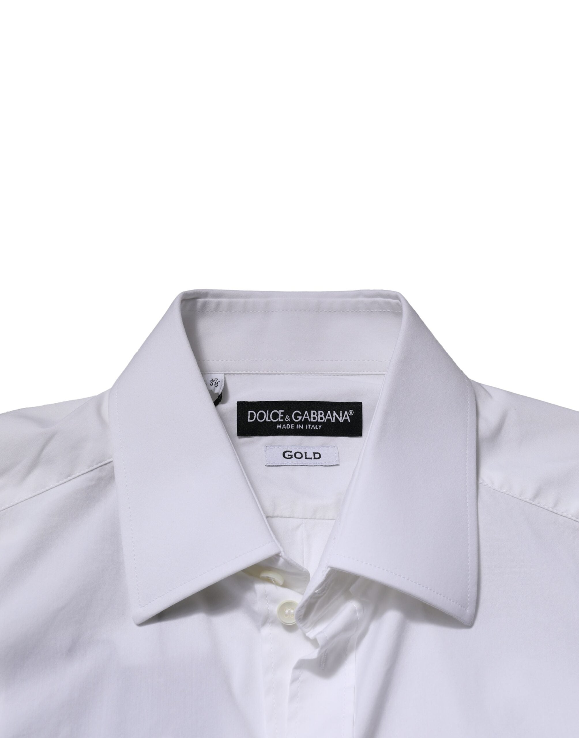 White GOLD Long Sleeves Men Dress Formal Shirt