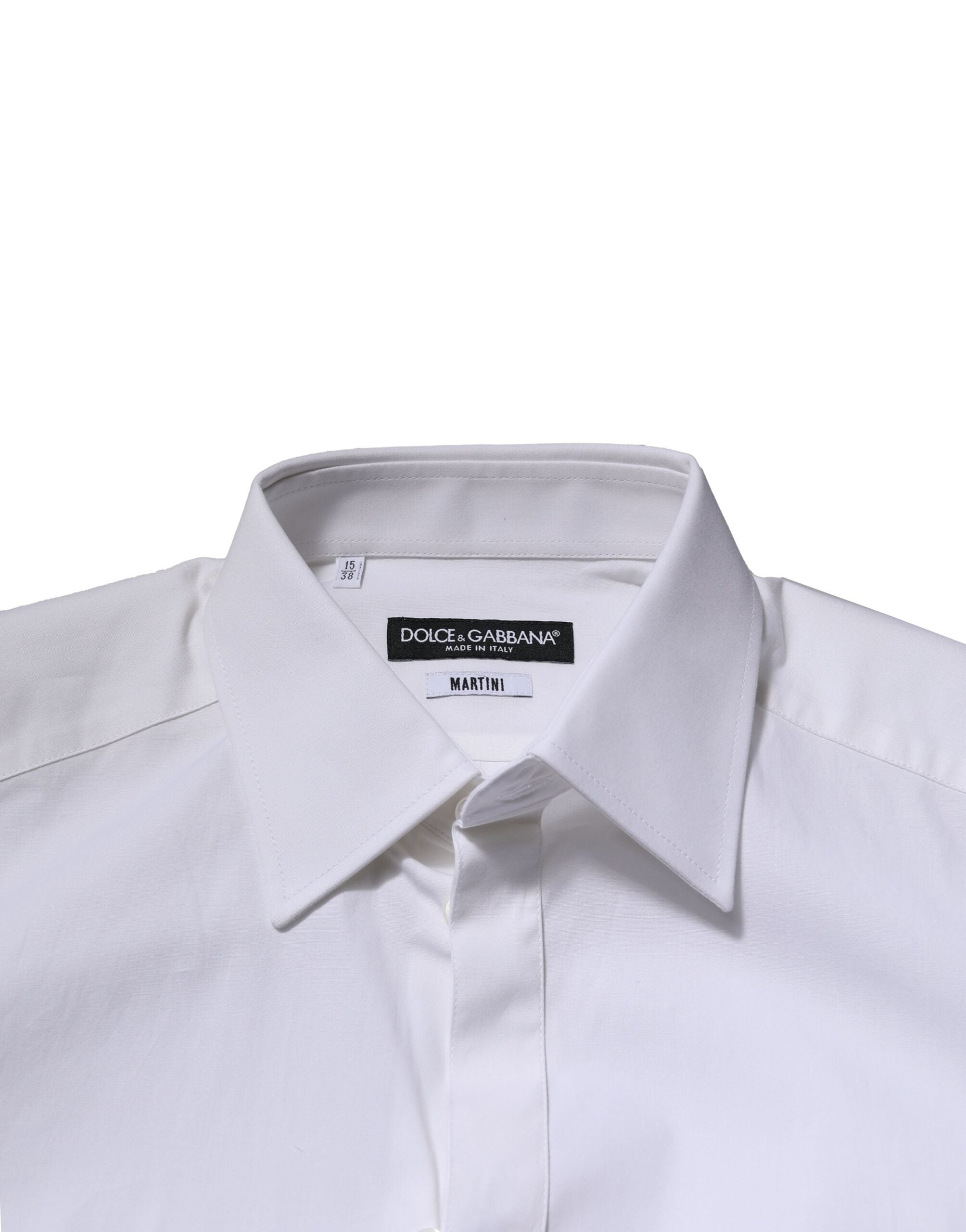 White MARTINI Long Sleeves Dress Formal Shirt