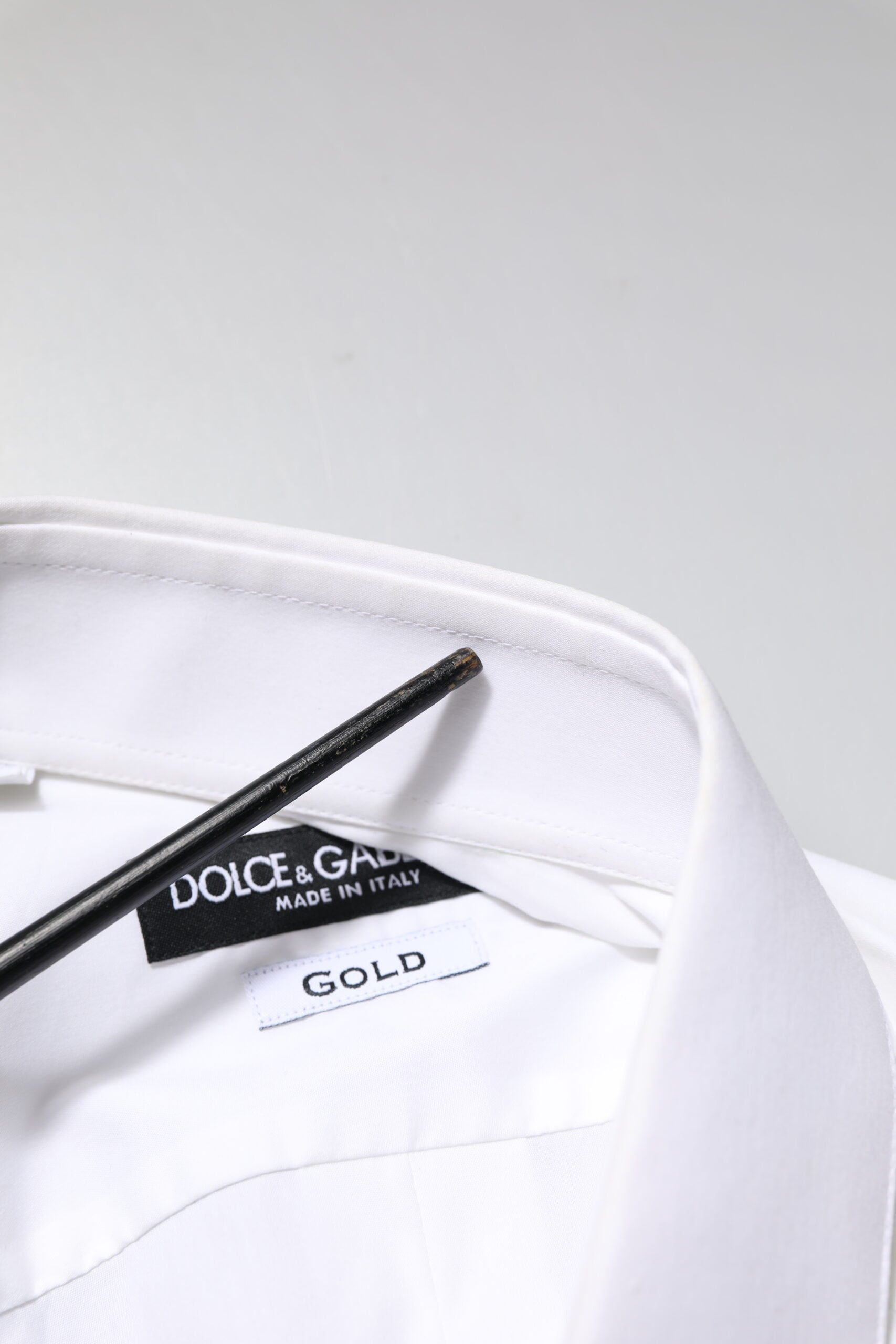 White GOLD Long Sleeves Dress Formal Shirt