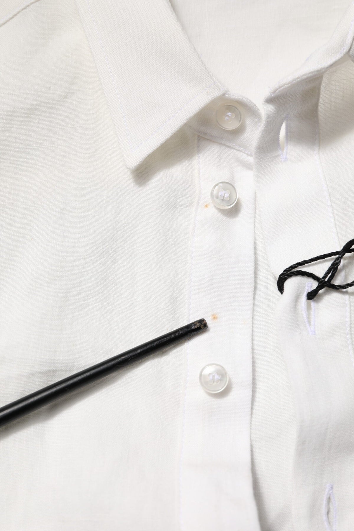 Dolce & Gabbana White DG Crown Embellish Dress Formal Shirt