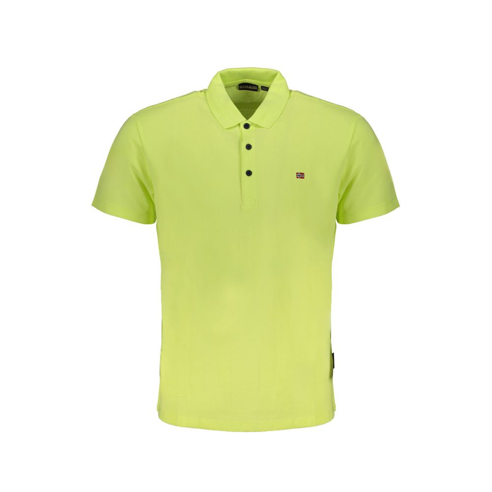 Yellow Cotton Men's Polo Shirt