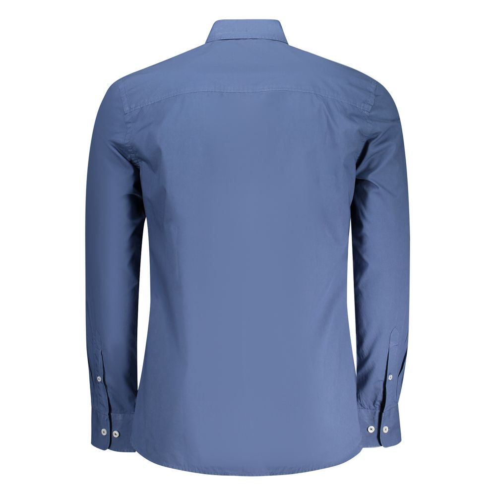Blue Cotton Men's Shirt
