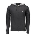 Black Cotton Men's Sweater
