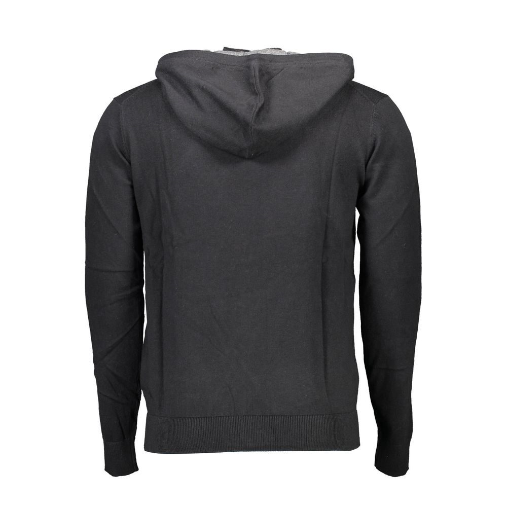 Black Cotton Men's Sweater