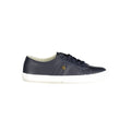 Blue Leather Women Sneaker